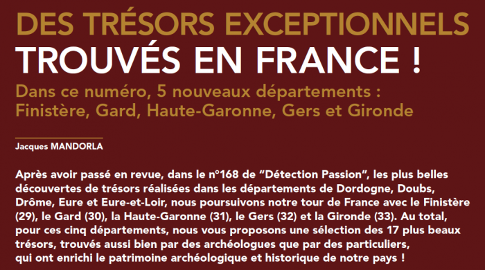 détection passion,trésors,numismatique,identifications,enchères